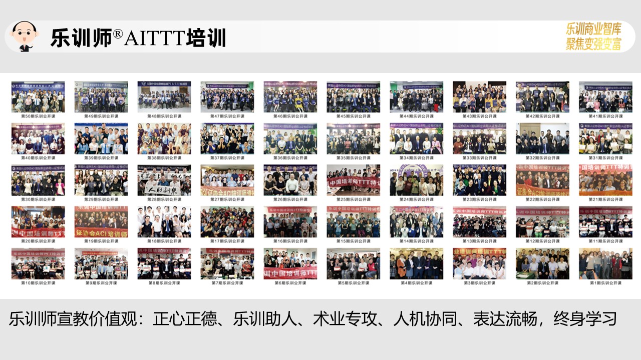 乐训师®AITTT培训合影